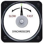 106452ADAA - AB-40 AC Synchroscope Rating- 120V, 50/60 HzScale- "Slow-Fast"Legend- SYNCHROSCOPE - Product Image